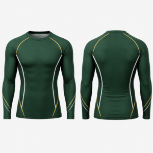 green_and_gold_compression_shirts