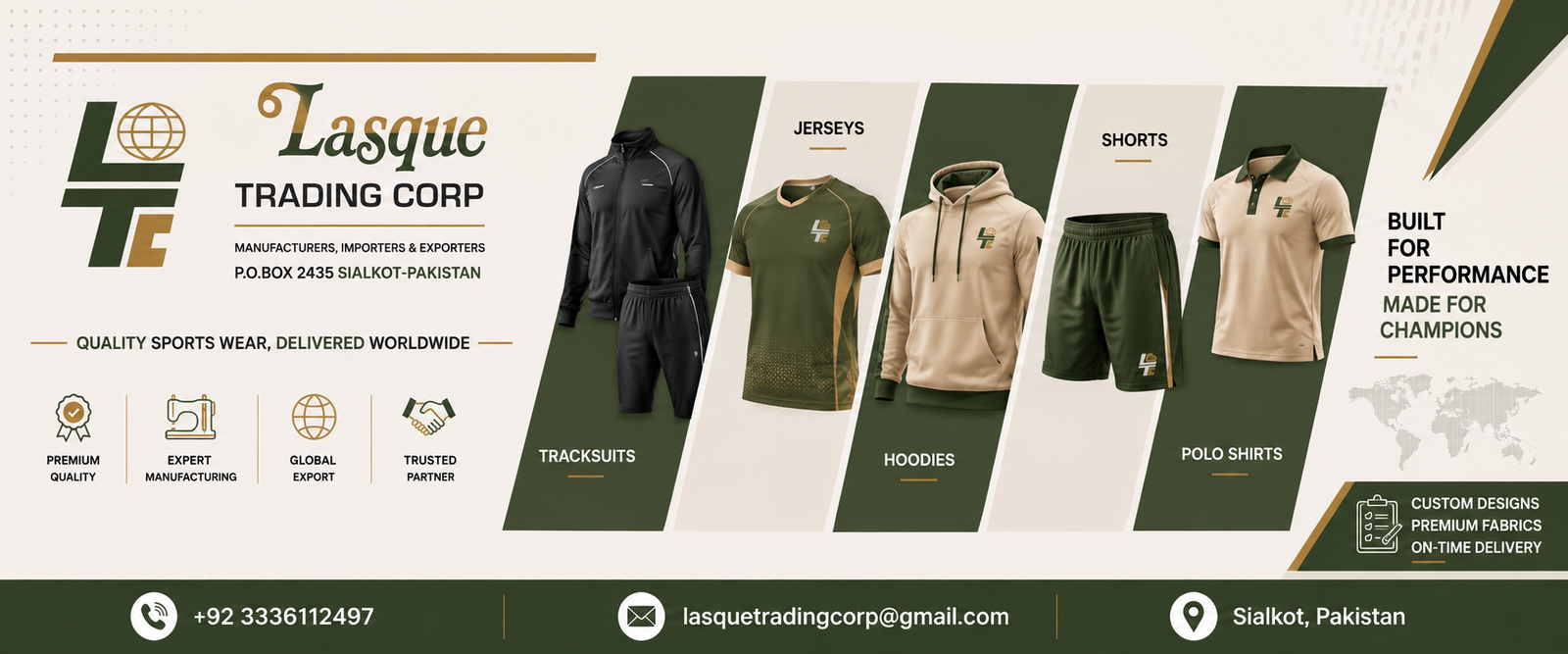 Lasque Trading Corp Hero Section Banner
