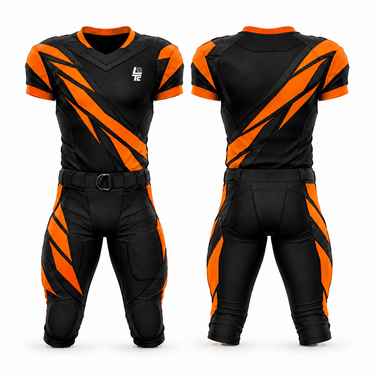 Diagonal Flash American Football Uniform